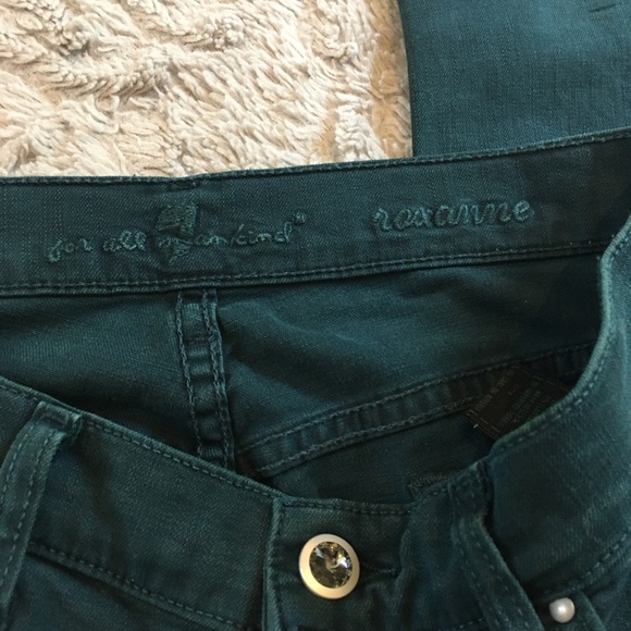 ‼️HUGE SALE‼️ Sz 26/ 7 for all mankind evergreen colored  pants - Picture 6 of 12